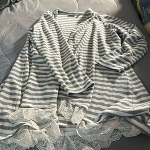 Logo Long Cardigan  XL